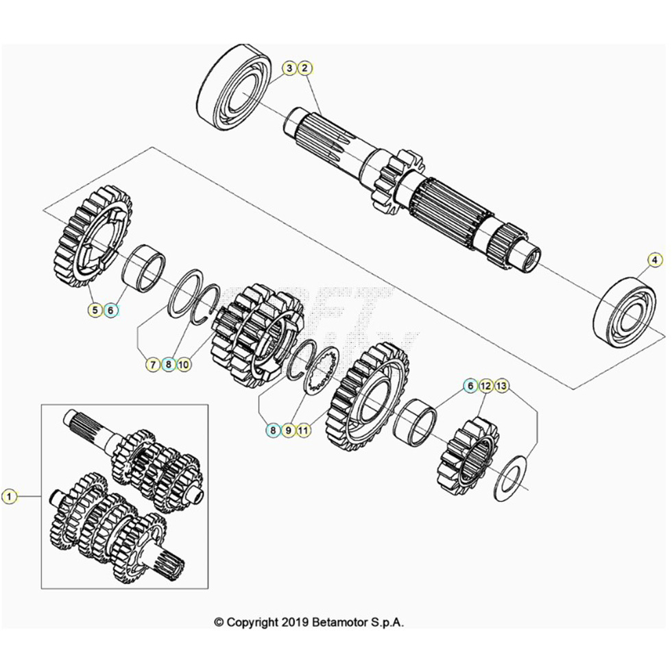 Beta RX300 24 Getriebe 1 Ersatzteile